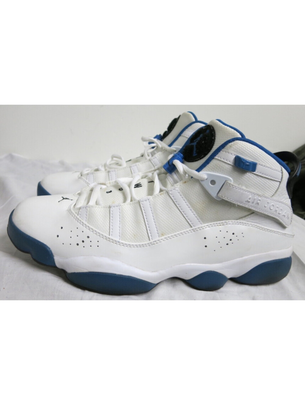 Nike Air Jordan 6 Rings White Marina Blue size 322992 114 size 11.5